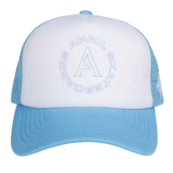 April Full Circle Trucker Hat Ice Blue