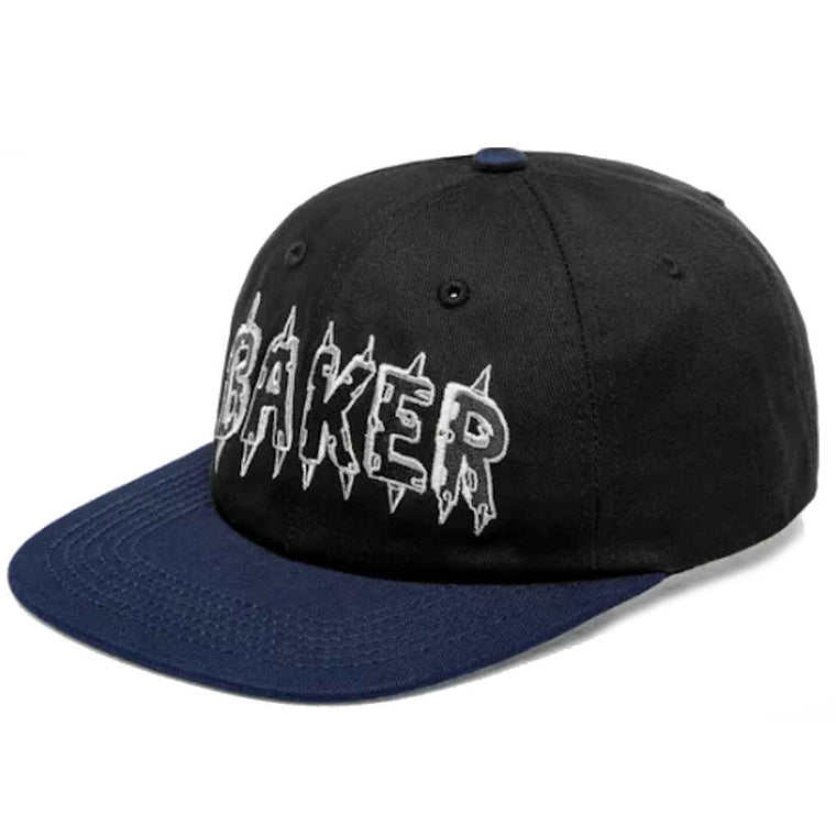 Baker Spike Snapback Navy Black