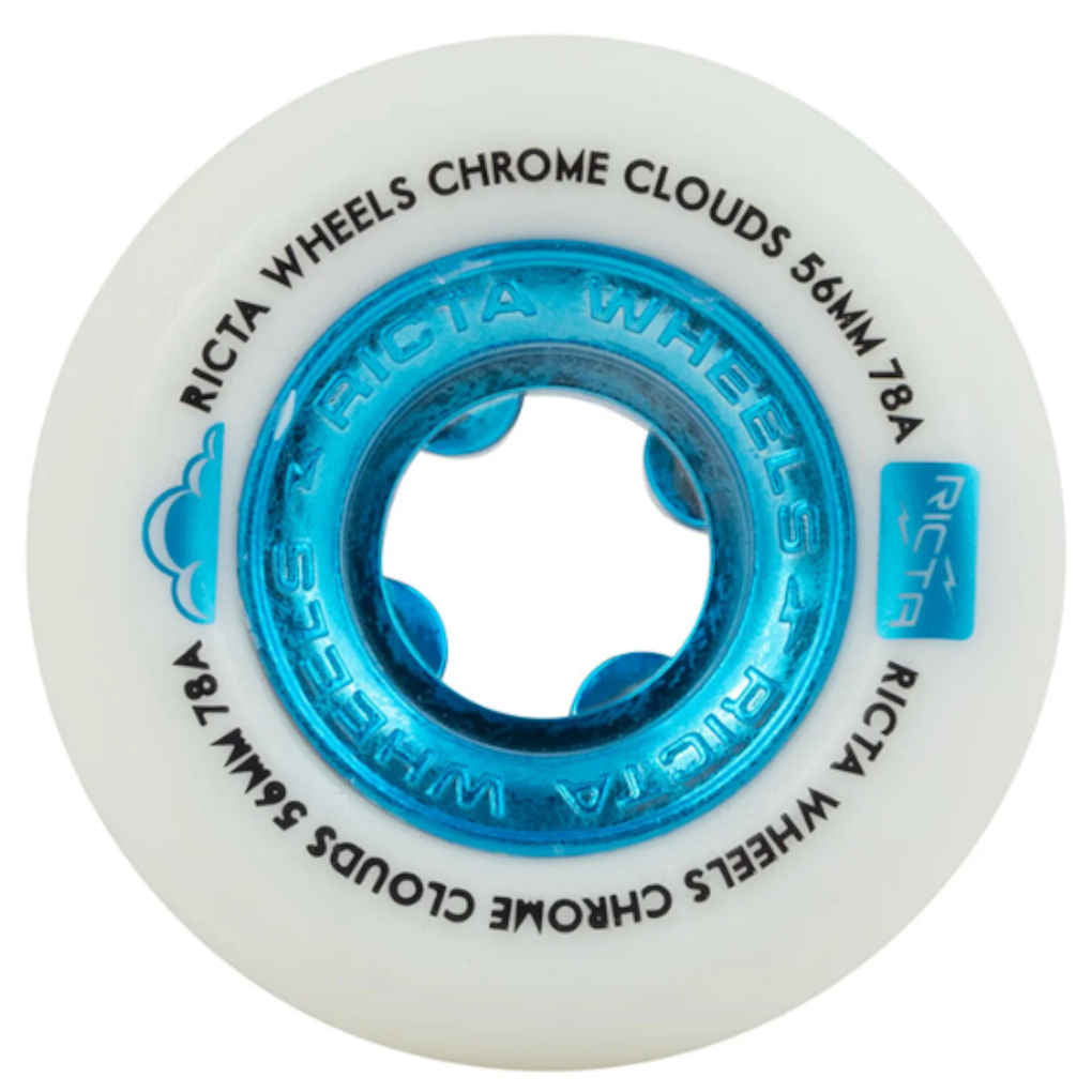 Ricta Wheels Chrome Clouds 78A 54mm Blue White