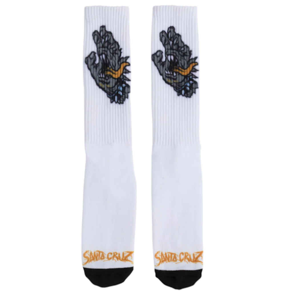 Santa Cruz Socks Meek OG Slasher Hand White