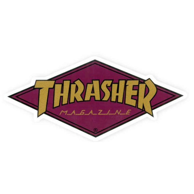 Thrasher Sticker Diamond Logo Maroon