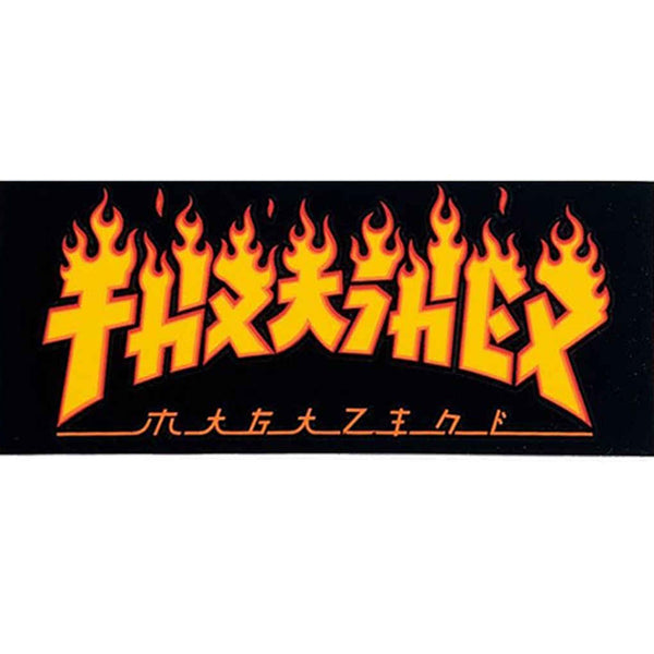 Thrasher Sticker Godzilla Flame