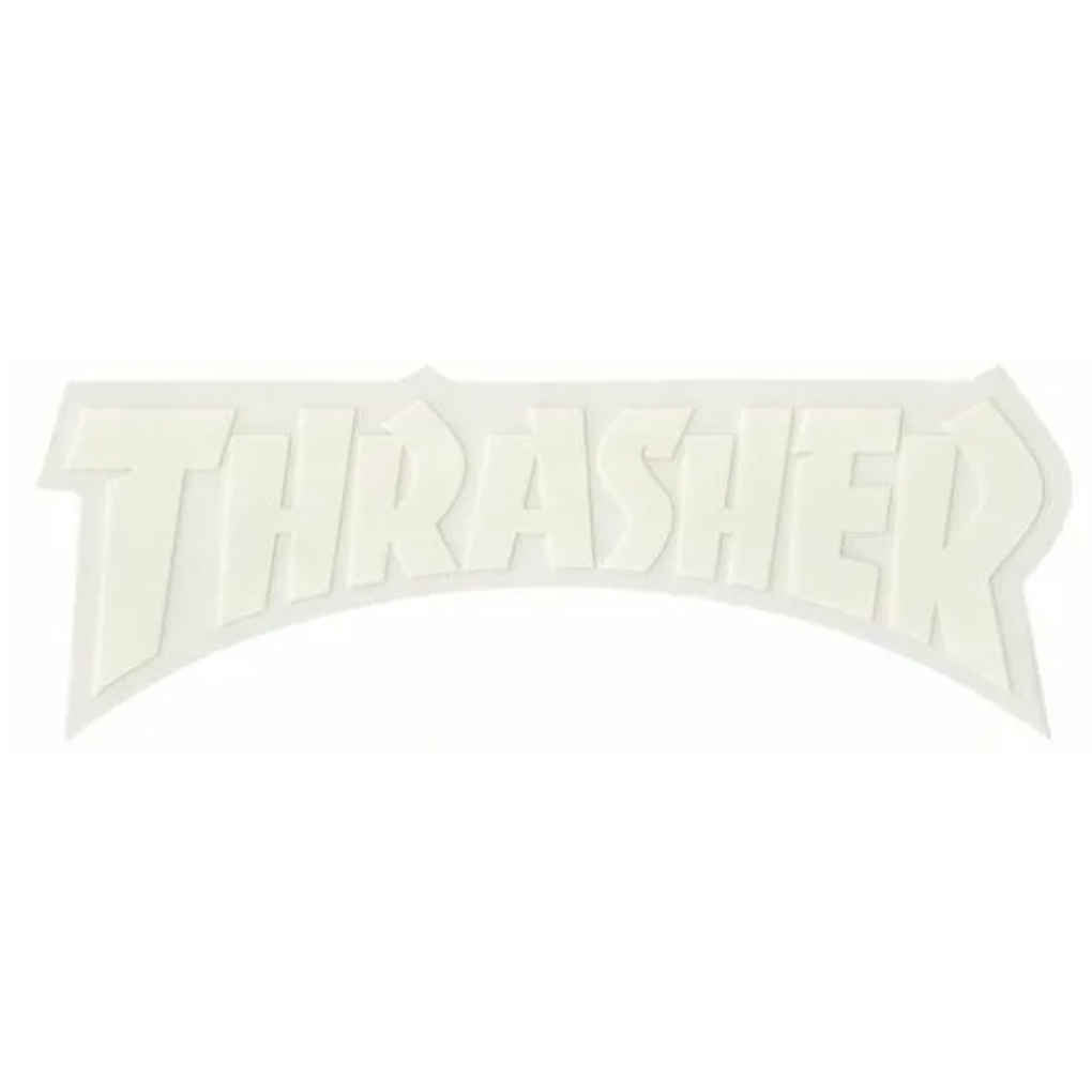 Thrasher Sticker Logo Die Cut White