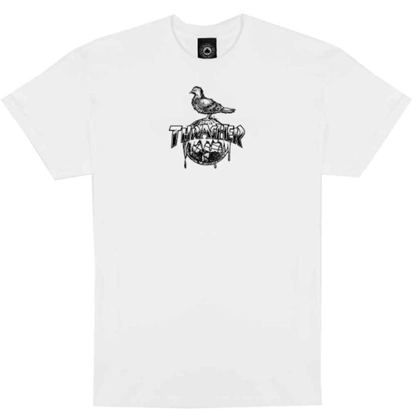 Thrasher Anti Hero Cover The Earth Tee White