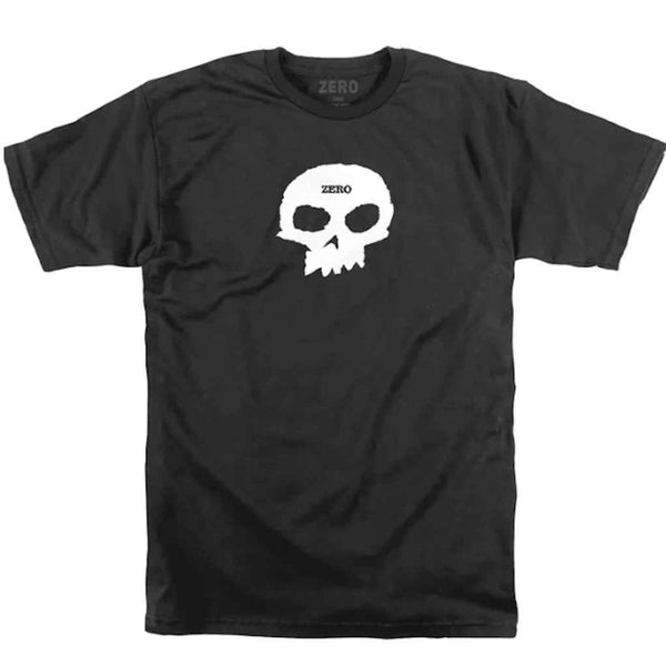 Zero Single Skull Tee Black