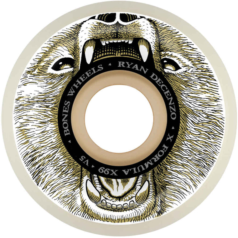 Bones Wheels X-Formula V5 Sidecut Decenzo Bear Grills 99A 52mm