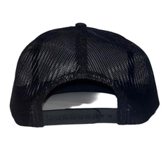 Hammer Skull Logo Trucker Hat Black Black