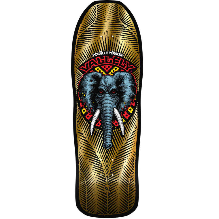 Powell Peralta Vallely Elephant Gold Foil 9.85