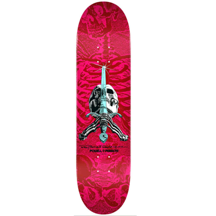 Powell Peralta Skull And Sword Pink 8.5