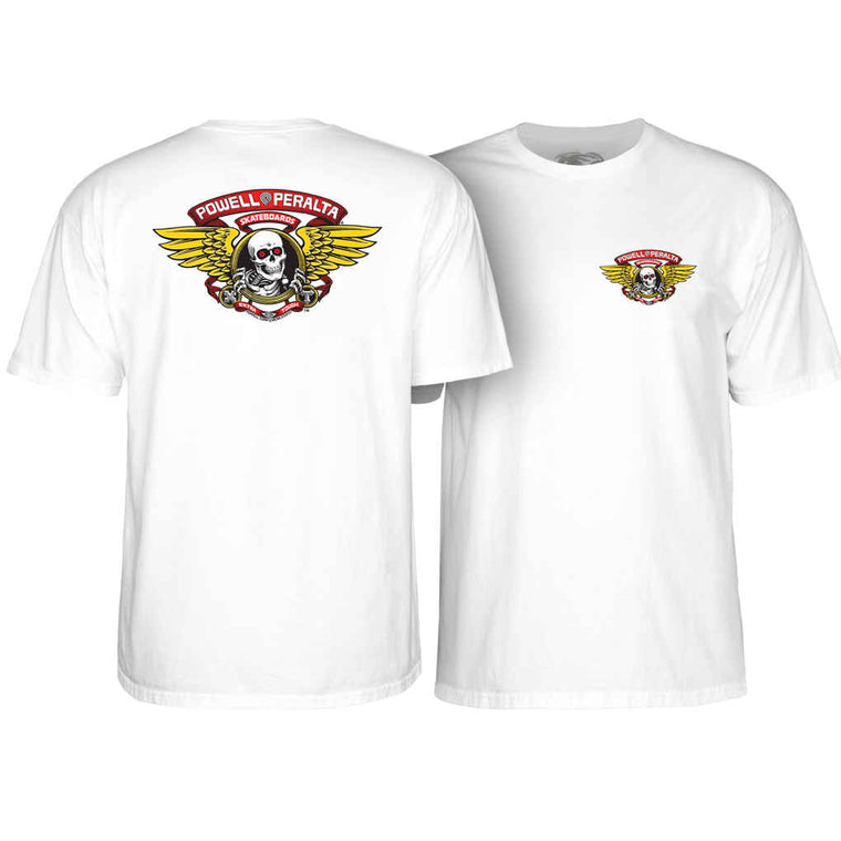 Powell Peralta Winged Ripper Tee White