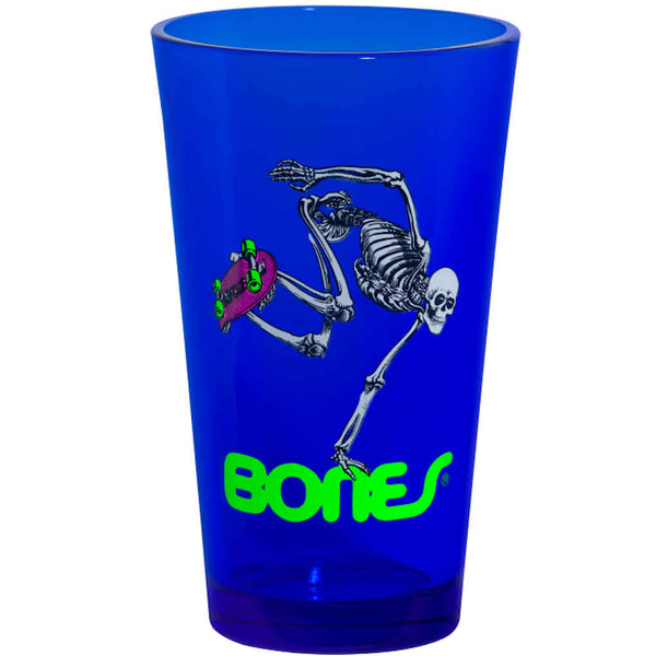 Powell Peralta Pint Glass Skateboard Skeleton Blacklight