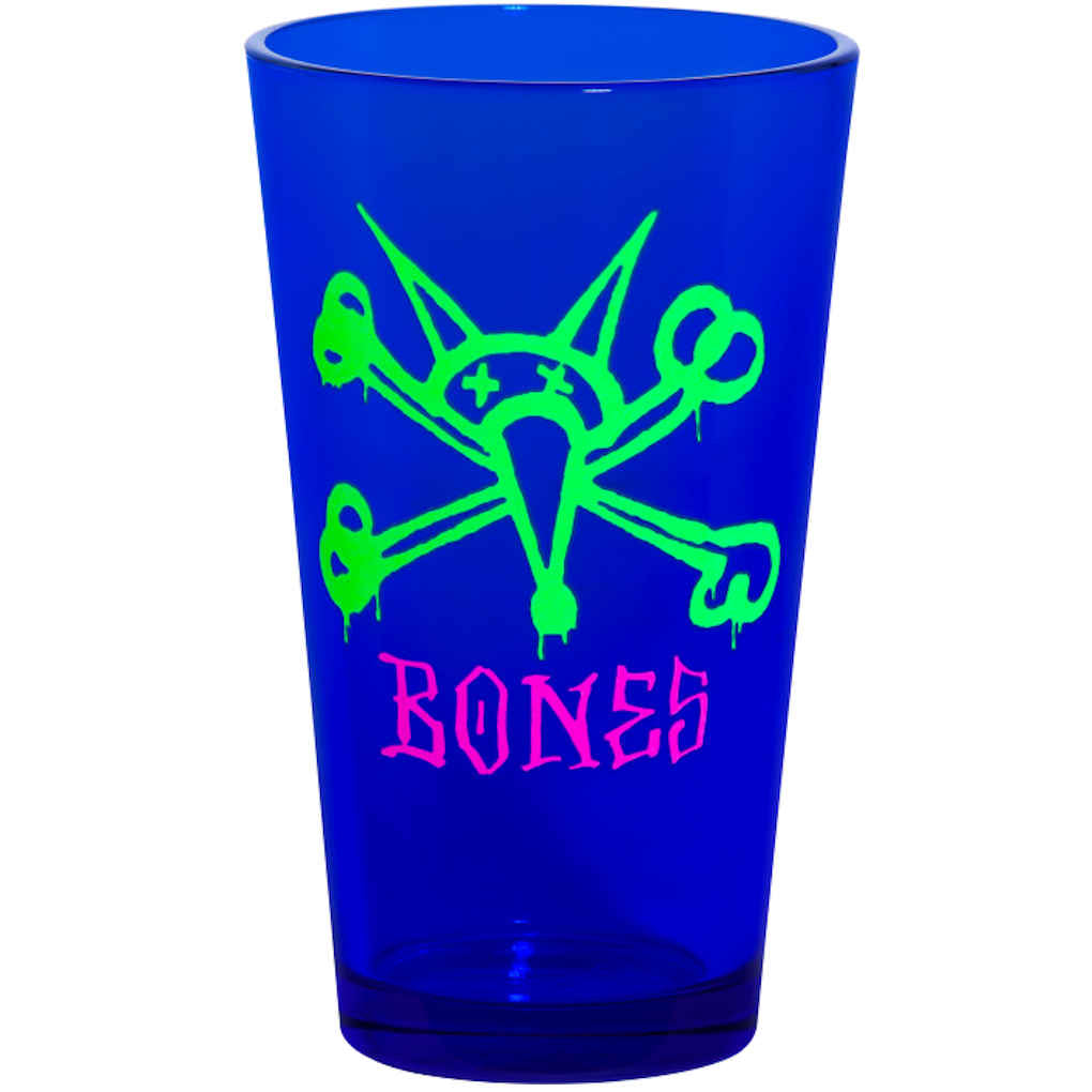 Powell Peralta Pint Glass Vato Rat Blacklight