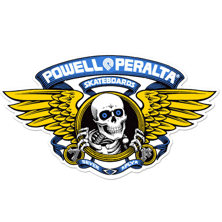 Powell Peralta Sticker Winged Ripper Die Cut Blue 5