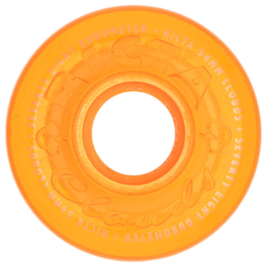 Ricta Wheels Clouds 78A 54mm Trans Orange