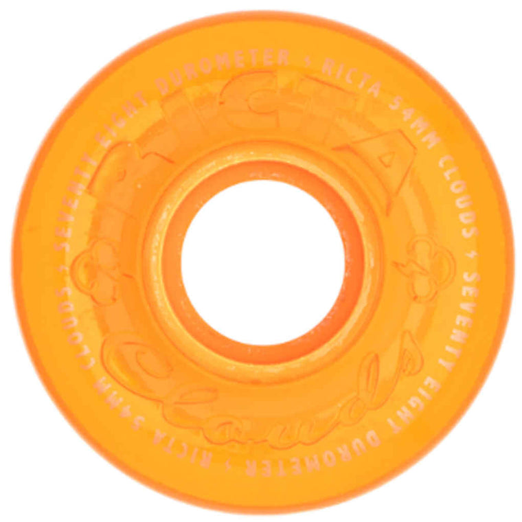 Ricta Wheels Clouds 78A 54mm Trans Orange