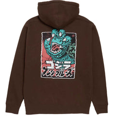 Santa Cruz Godzilla Hand Hoodie Brown Medium ONLY