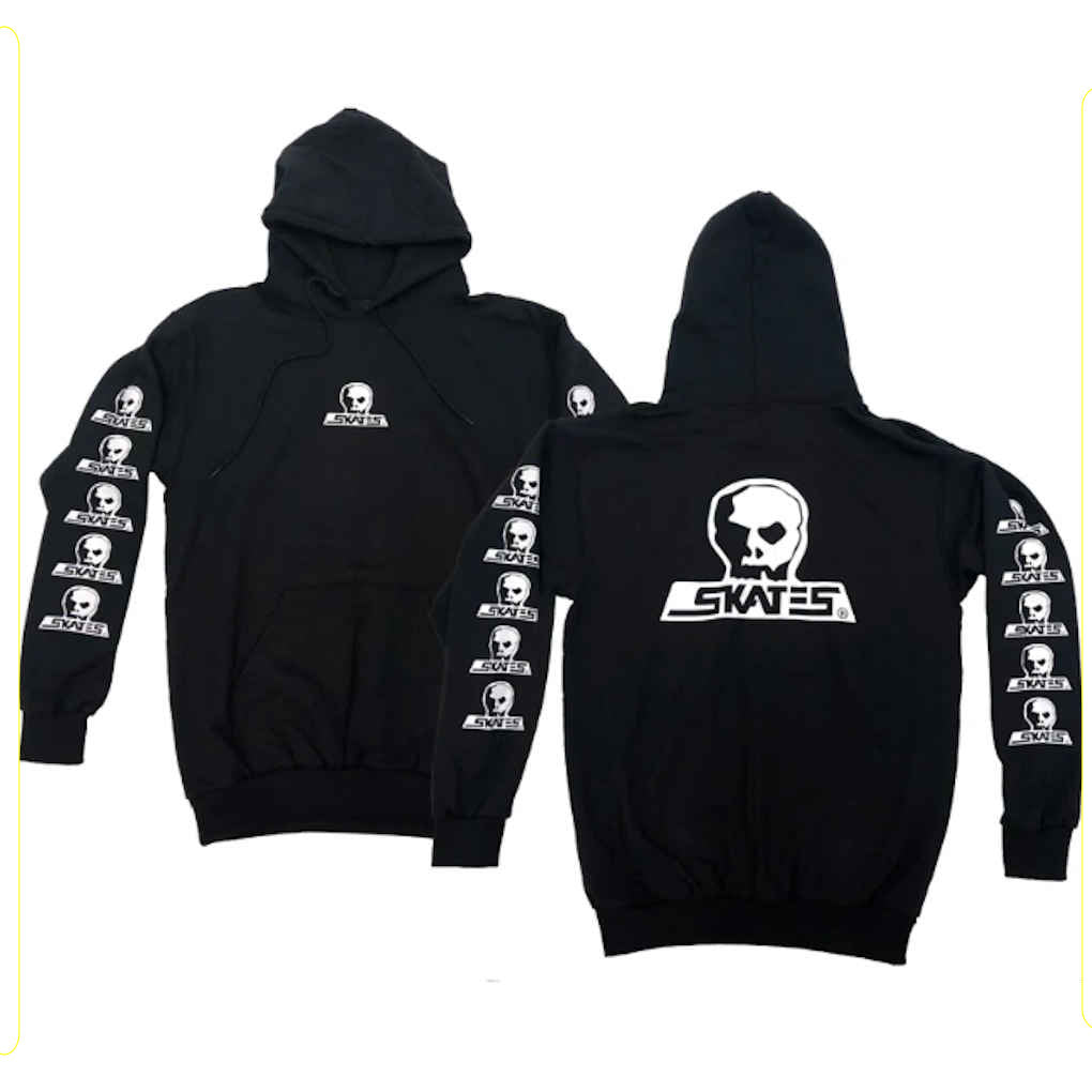 Skull Skates Hoodie Skull Logo Black