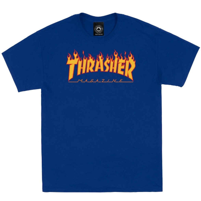 Thrasher Flame Logo Tee Royal