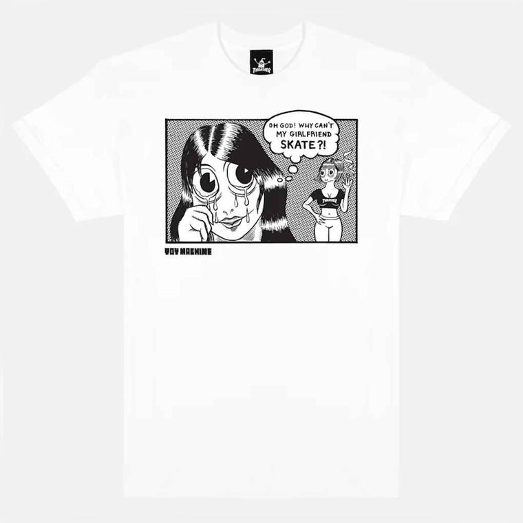 Thrasher X Toy Machine Girlfriend Tee White