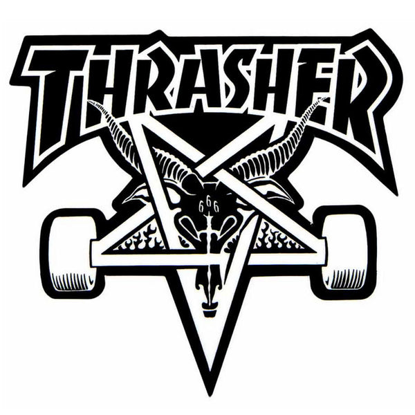 Thrasher Skate Goat Black Sticker XL