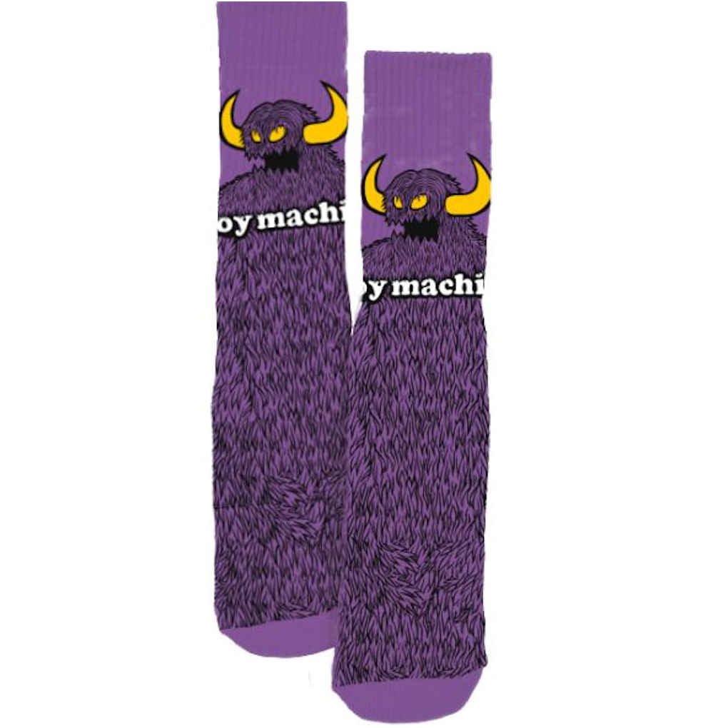 Toy Machine Socks Furry Monster Purple