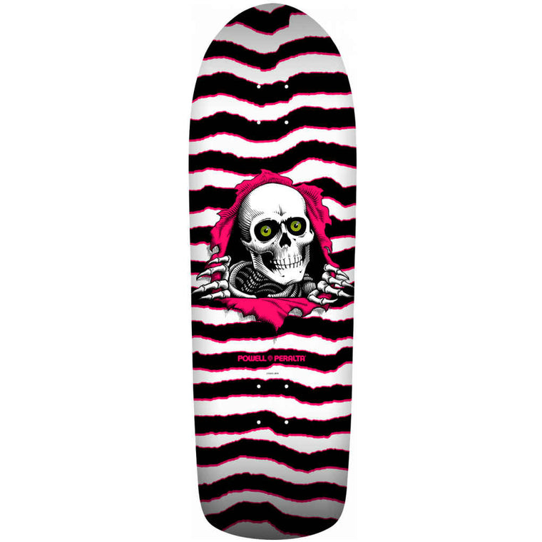 Powell Peralta Old School Ripper White Pink 9.89