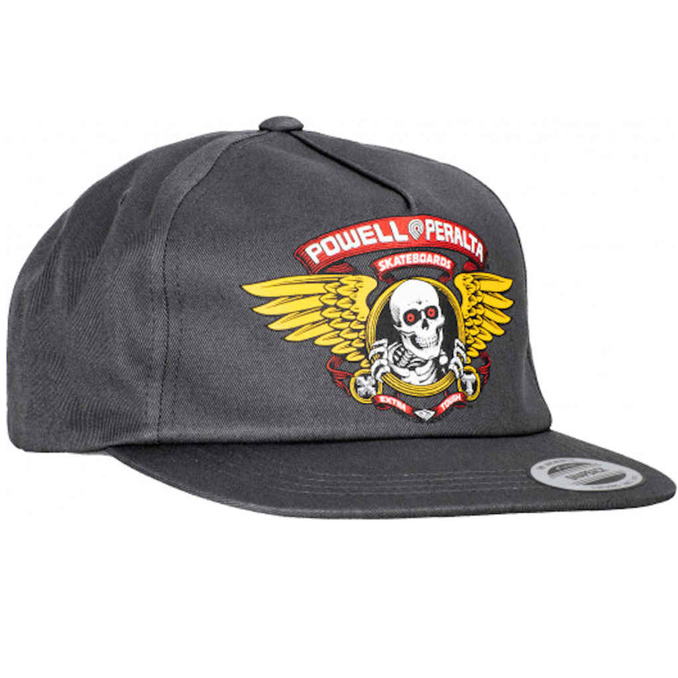 Powell Peralta Winged Ripper Snapback Charcoal