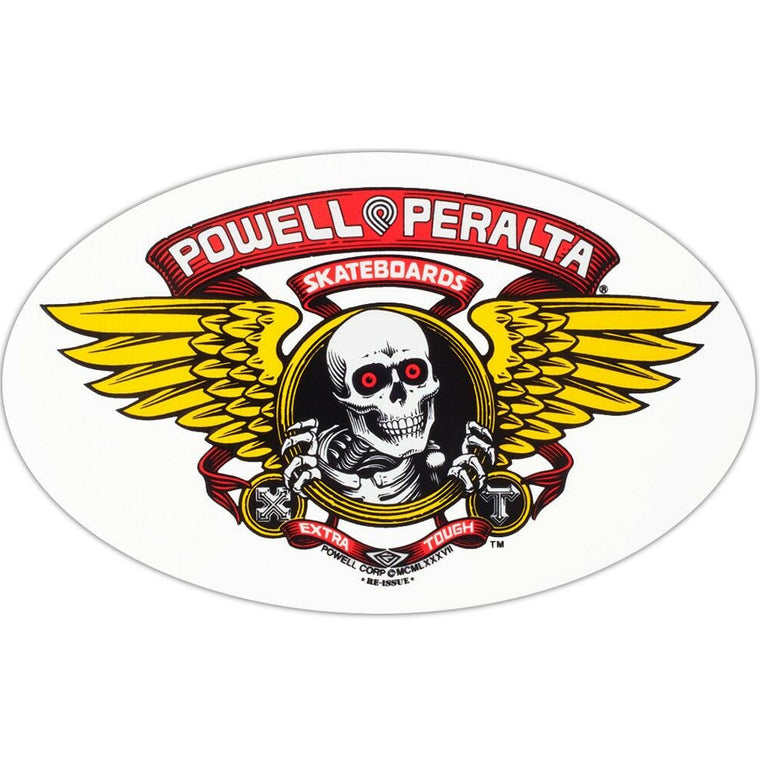 Powell Peralta Sticker Winged Ripper OG Red