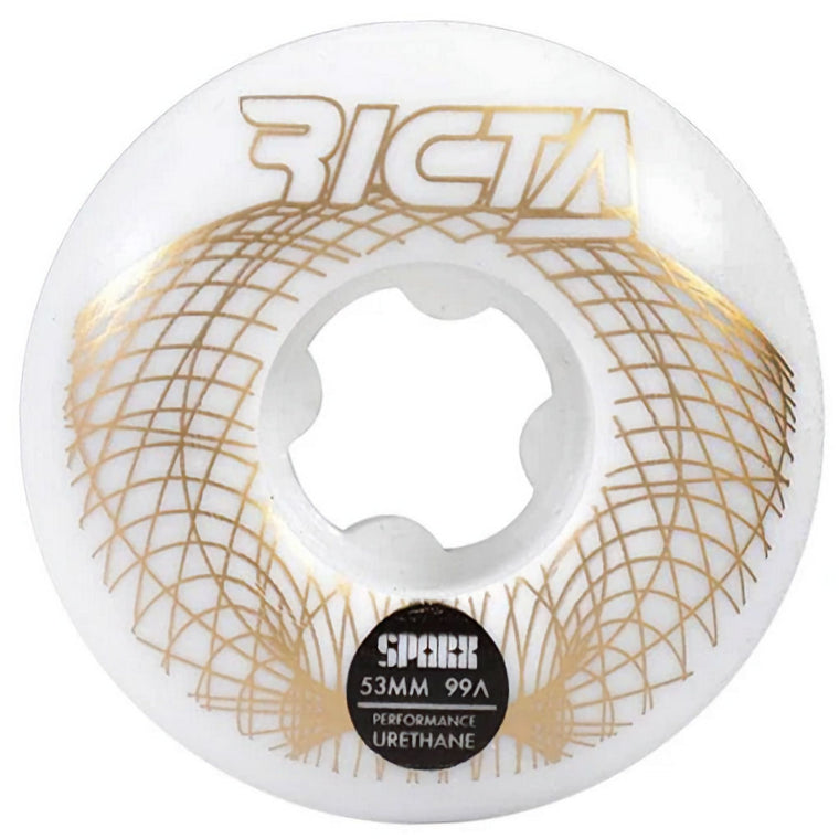 Ricta Wheels Sparx Wireframe 99A 53mm White