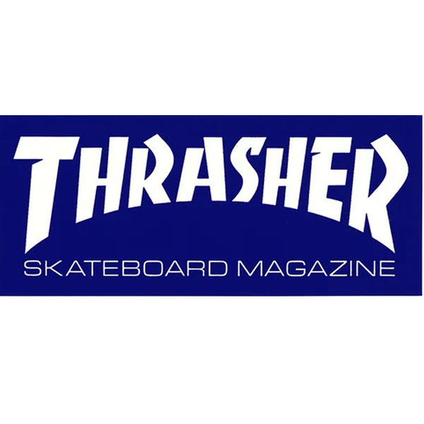 Thrasher Logo Large Sticker Blue