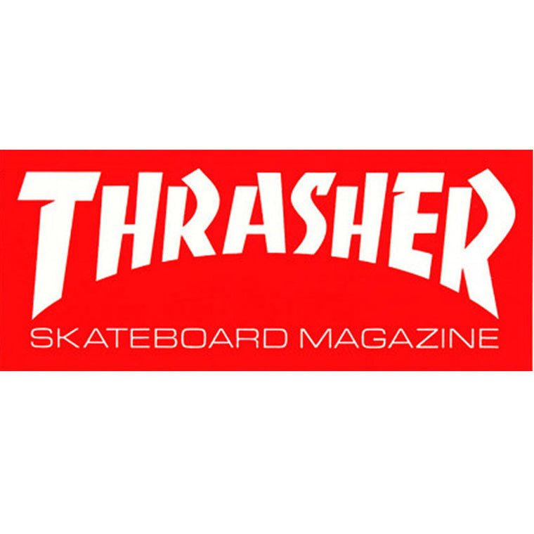 Thrasher Logo Large Sticker Red