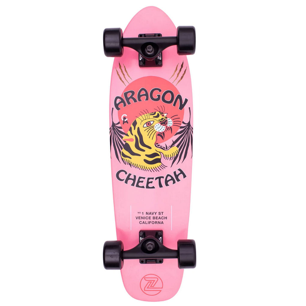 Z-Flex 27" Aragon Cheetah Cruiser Pink 7.875"